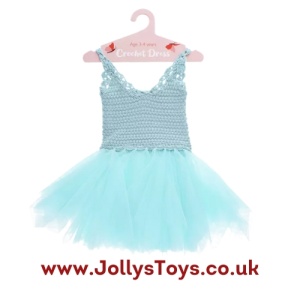 Crochet Fairy Dress, Blue